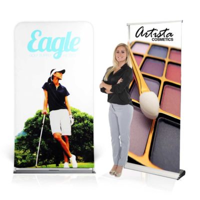 Banner Stands, Lightweight Retractable Banner Stands & Step and Repeat Backwalls
