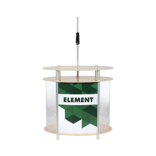 Impact Element Kiosk Ellipse Vertical Showcase 3