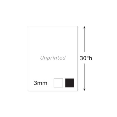 Impact Element Parts Panel Unprinted 30 3mm