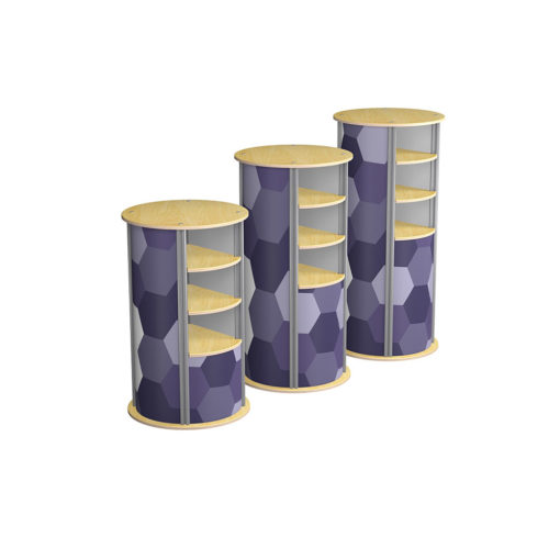 Impact Element Pedestal 3Up Medium Circle 2