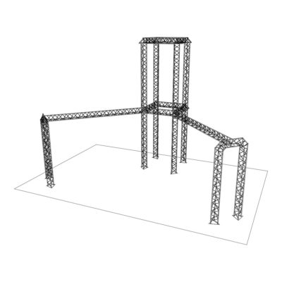 20x30 Standard Truss Tower w Extensions