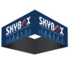 Skybox Square 5 8ft Hanging Display Black Back