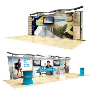 20ft-30ft Woodmark Exhibit Modular Displays