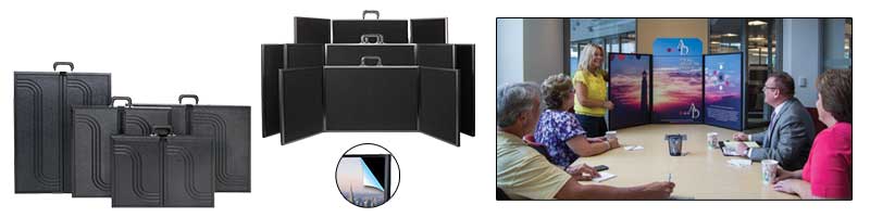 Ultralight X Briefcase Tabletop Display Collage