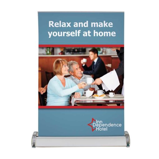 Large Mini Retractor Banner Stand Front