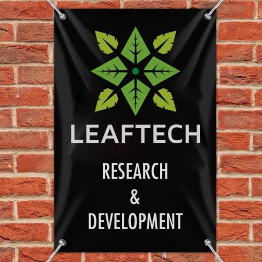 Custom Vinyl Leaftech Banner