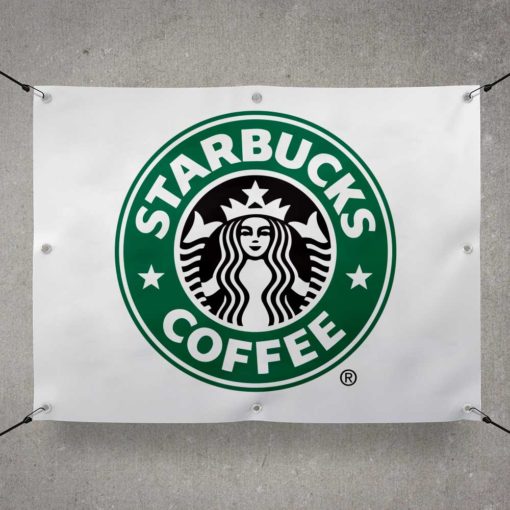 Custom Vinyl Starbucks Banner