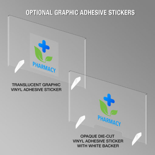 Impact Acrylic Sneeze Guard Graphics