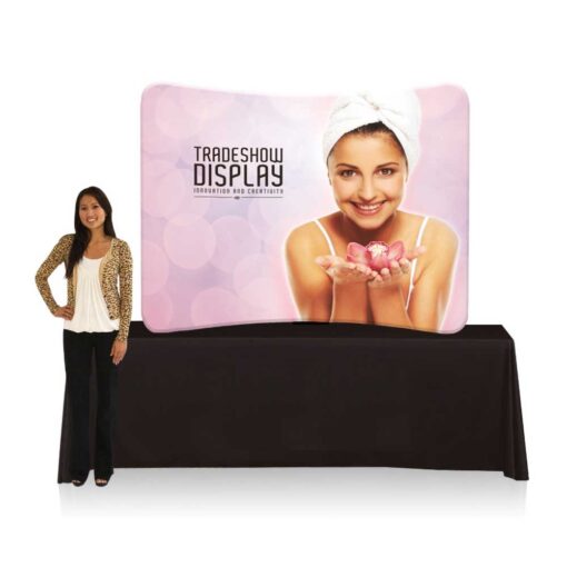 6ft Impact Fast Fabric Tabletop Display Curved 1