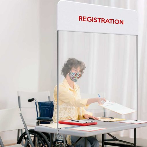 Impact Safeguard Table Desk Shield Registration Desk