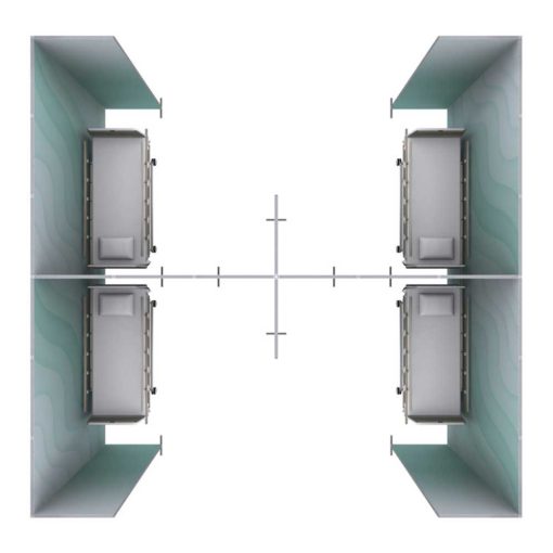 ID QSEG Quick Wall Isolation Room Quad Top