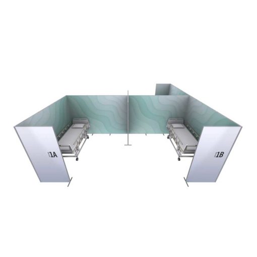 ID QSEG Quick Wall Isolation Room Triple Front