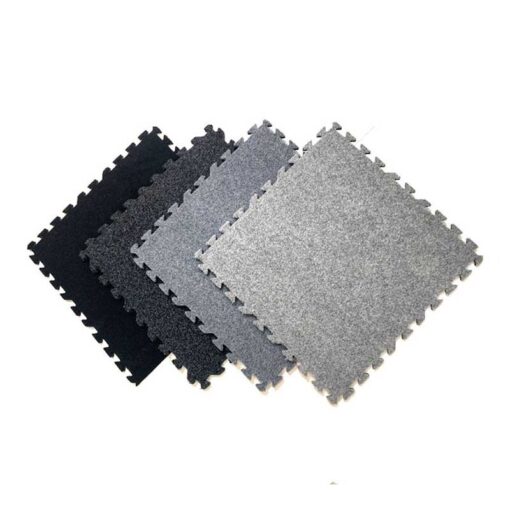 Impact Displays Plush Comfort Carpet Interlocking Tiles, Indoor+Outdoor