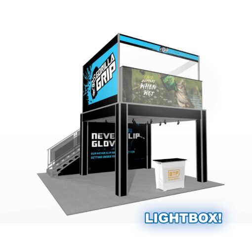 20 x 20 Double Deck Truss Display System - DD1313-LSS-WF
