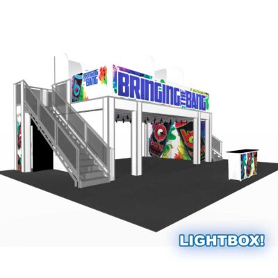 20 x 40 Double Deck Truss Display System - DD1727-LSS-WF