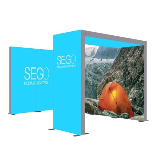 Impact LightWave Modular Lightbox Display - Configuration G (Double-Sided)