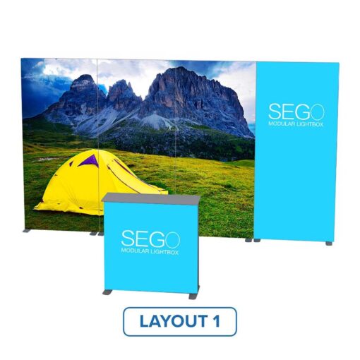Impact LightWave Modular Lightbox Display - Configuration K (Double-Sided) - Image 2
