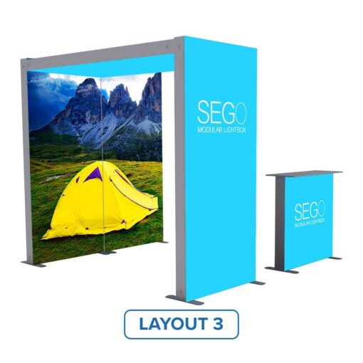Impact LightWave Modular Lightbox Display - Configuration K (Double-Sided) - Image 7
