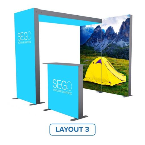 Impact LightWave Modular Lightbox Display - Configuration K (Double-Sided) - Image 8