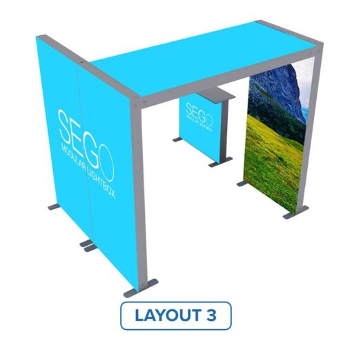 Impact LightWave Modular Lightbox Display - Configuration K (Double-Sided) - Image 9