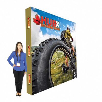 10ft w x 10ft h Straight Impact Stretch Fabric Pop Up Display