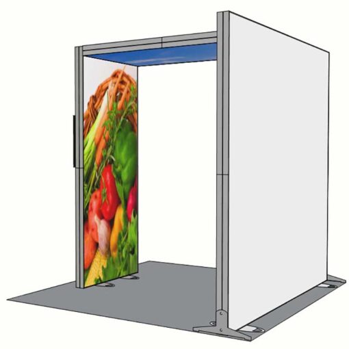 10ft Tall - 118x118 Luminary Display with Bridge on Left - Image 4