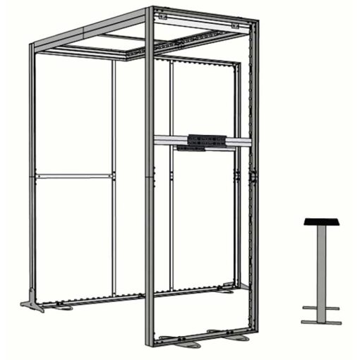 10ft Tall - 118x118 Luminary Display with Bridge on Left - Image 6
