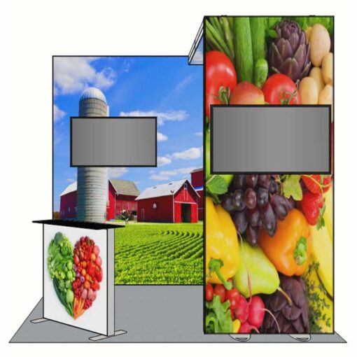 10ft Tall - 118x118 Luminary Display with Bridge on Right - Image 2