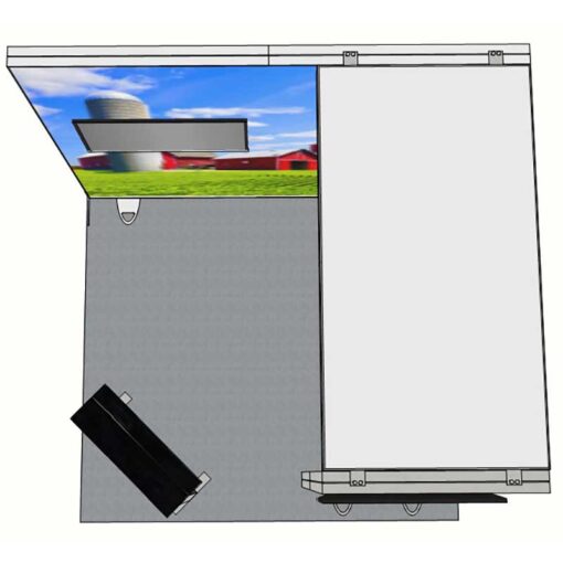10ft Tall - 118x118 Luminary Display with Bridge on Right - Image 5