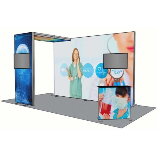 10ft Tall - 180x118 Luminary Display with Bridge on Left - Image 3