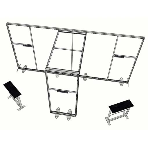 10ft Tall - 238x118 Luminary Display with  Bridge in the Center - Image 7