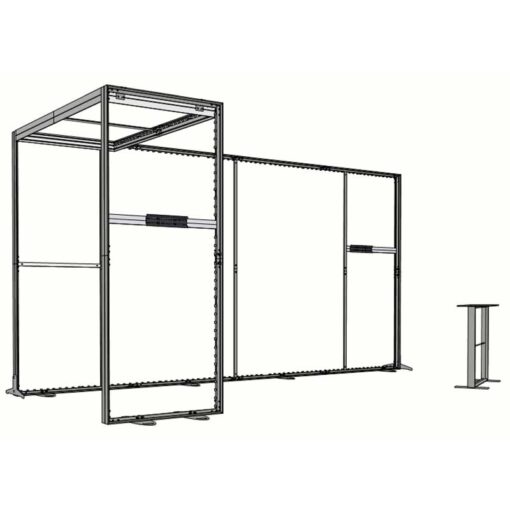 10ft Tall - 238x118 Luminary Display with Bridge on Left - Image 6