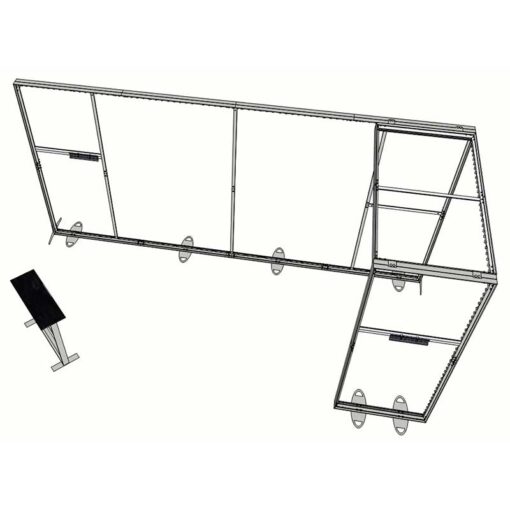 10ft Tall - 238x118 Luminary Display with Bridge on Right - Image 7