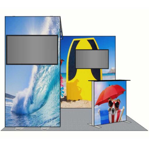 8ft Tall - 118x96 Luminary Display with Bridge on Left - Image 2