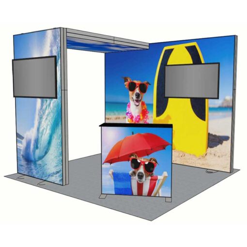 8ft Tall - 118x96 Luminary Display with Bridge on Left - Image 3
