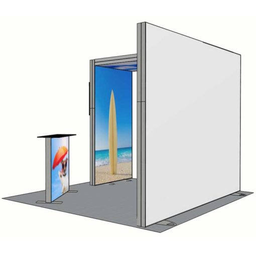 8ft Tall - 118x96 Luminary Display with Bridge on Left - Image 4