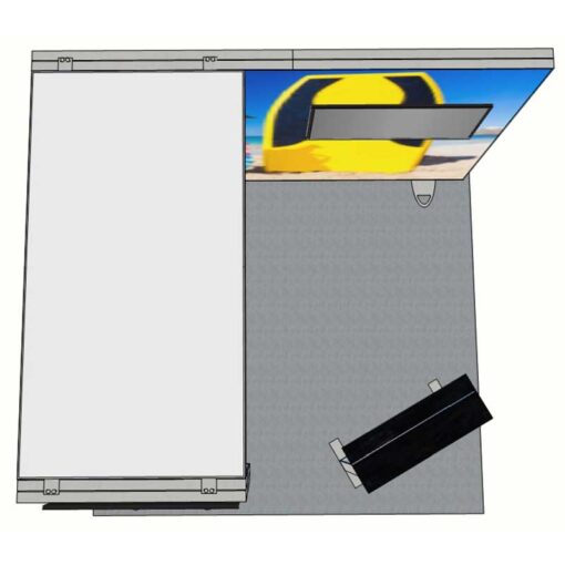 8ft Tall - 118x96 Luminary Display with Bridge on Left - Image 5