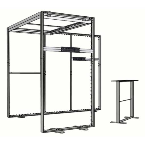 8ft Tall - 118x96 Luminary Display with Bridge on Left - Image 6