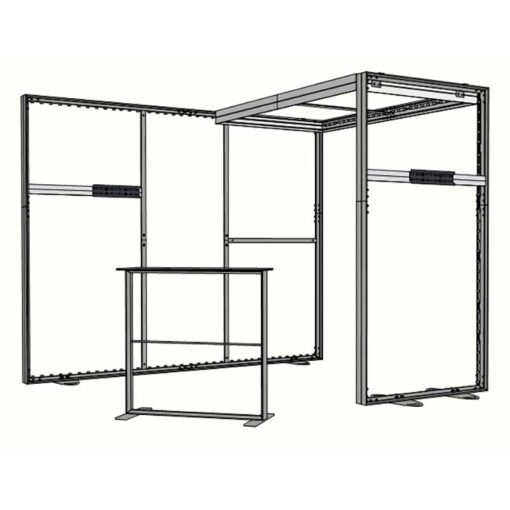 8ft Tall - 118x96 Luminary Display with  Bridge on Right - Image 6