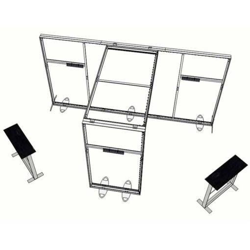 8ft Tall - 180x96 Luminary Display with  Bridge in the Center - Image 7