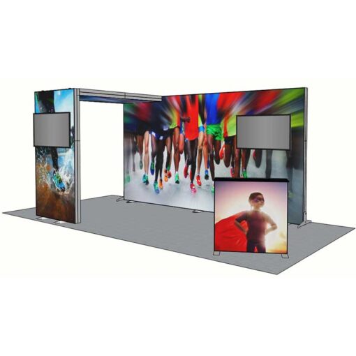 8ft Tall - 180x96 Luminary Display with  Bridge on Left - Image 3