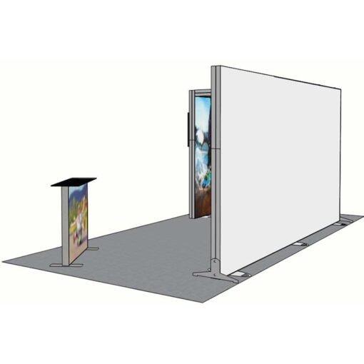 8ft Tall - 180x96 Luminary Display with  Bridge on Left - Image 4