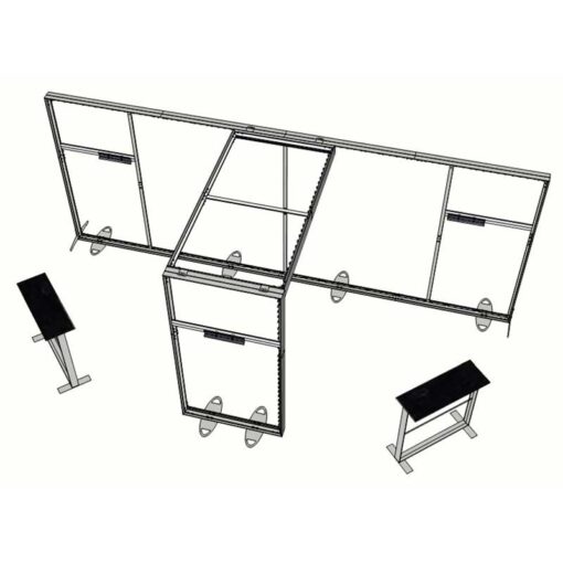 8ft Tall -238x96 Luminary Display with  Bridge in the Center - Image 7