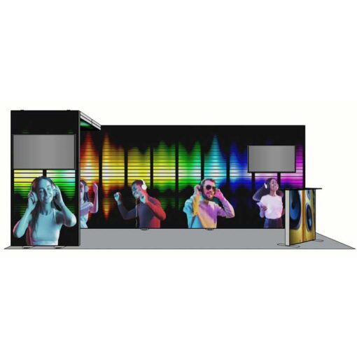 8ft Tall - 238x96 Luminary Display with Bridge on Left - Image 2
