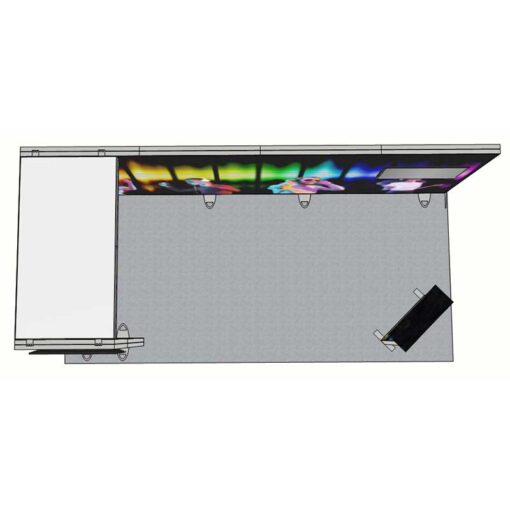 8ft Tall - 238x96 Luminary Display with Bridge on Left - Image 5