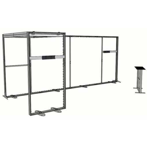 8ft Tall - 238x96 Luminary Display with Bridge on Left - Image 6