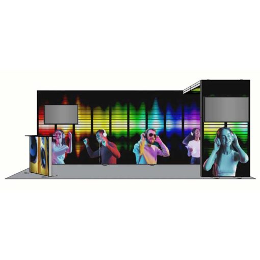 8ft Tall - 238x96 Luminary Display with Bridge on Right - Image 2