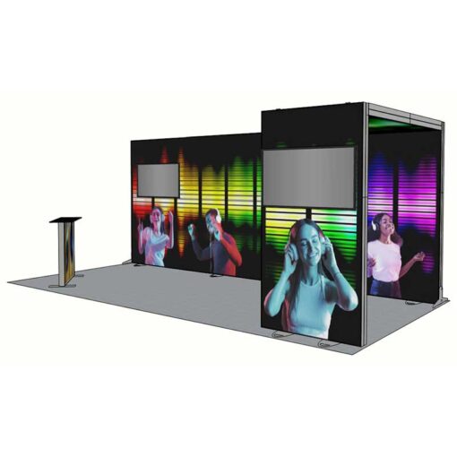 8ft Tall - 238x96 Luminary Display with Bridge on Right - Image 3