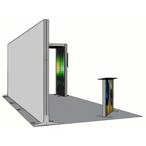 8ft Tall - 238x96 Luminary Display with Bridge on Right - Image 4