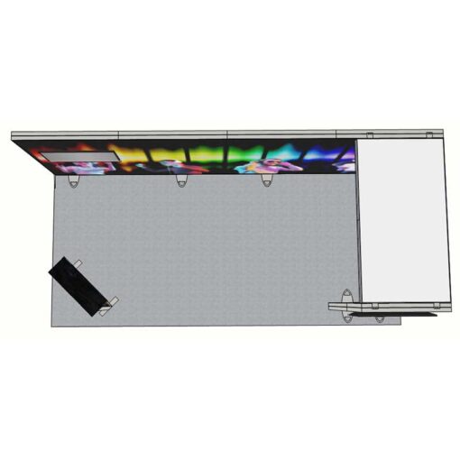 8ft Tall - 238x96 Luminary Display with Bridge on Right - Image 5